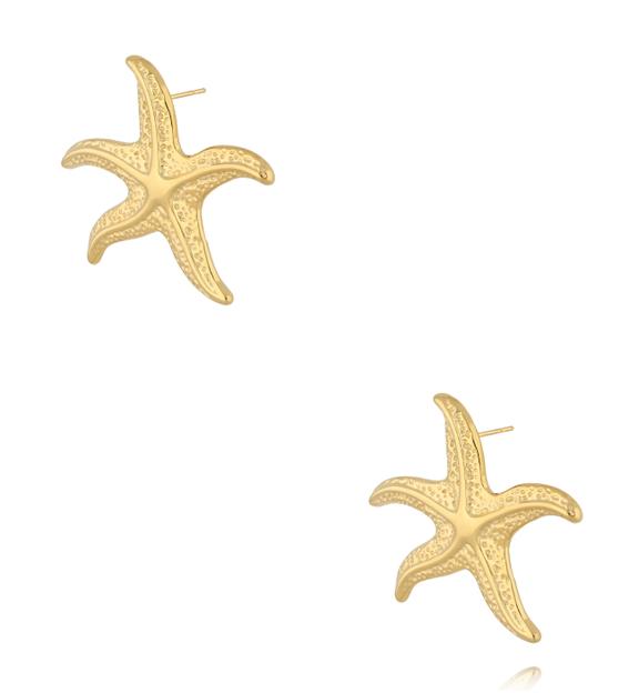Kolczyki złote rozgwiazdy KSY0537