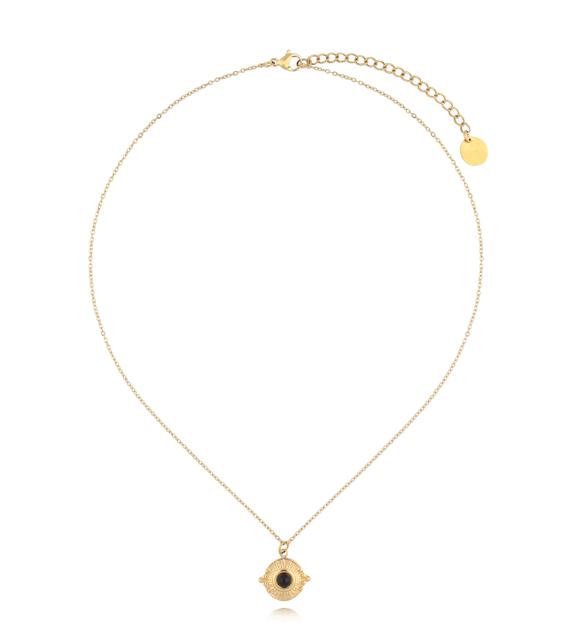 Naszyjnik złoty z zawieszką Iwaki NSY0123