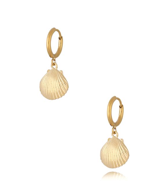 Kolczyk złote z muszlą Key West KSA0668