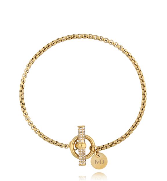 Bransoletka złota z łańcuchem Caneda BSA0545