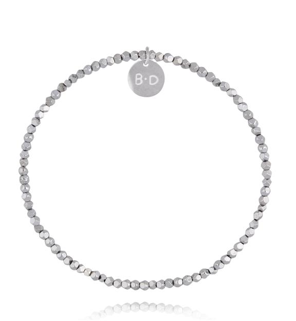 Bransoletka z fasetowanych hematytów BTW3647