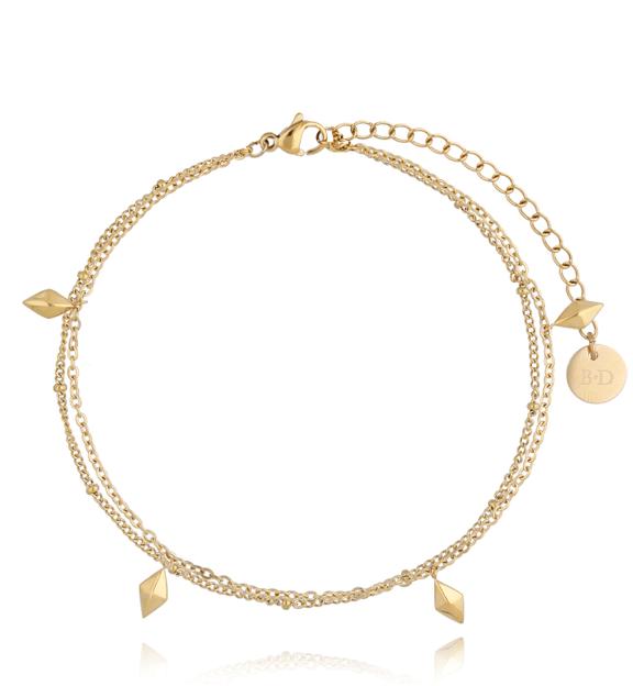 Bransoletka złota na nogę Sakura BNSA0033