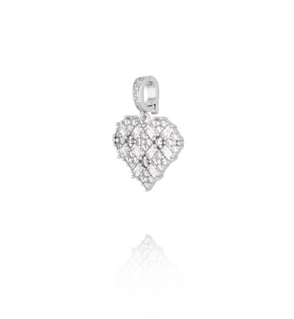 Charms srebrne kryształowe serce CHSS0043