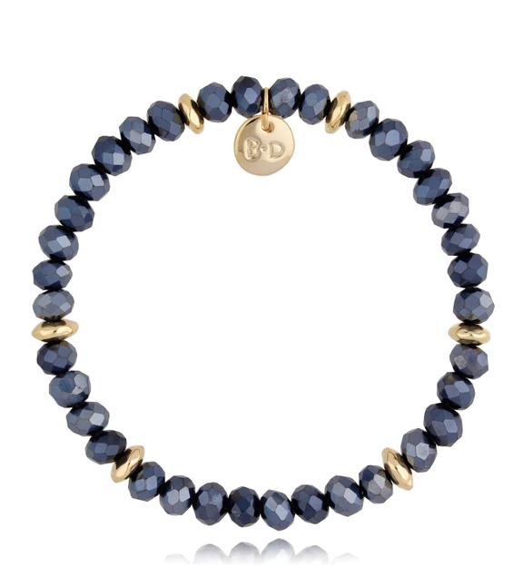 Bransoletka ze stalowymi kryształkami Clear Sky BCY0025