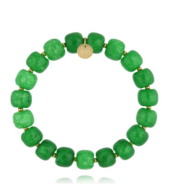 Bransoletka z zielonymi jadeitami BPA0663