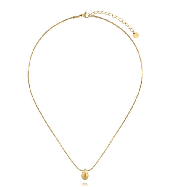 Naszyjnik z zawieszką kroplą złoty NSY0627