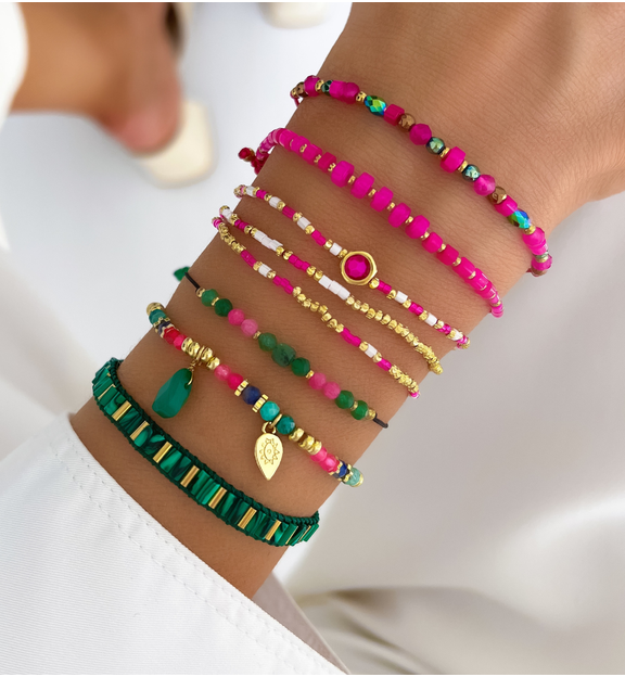 Bransoletka kolorowa z kamieniami Firmness BSC1765