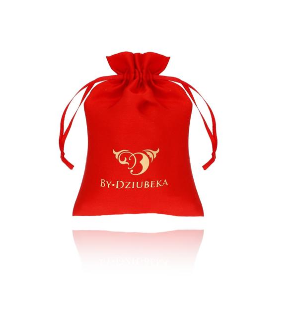 Woreczek satynowy średni czerwony OPA0174
