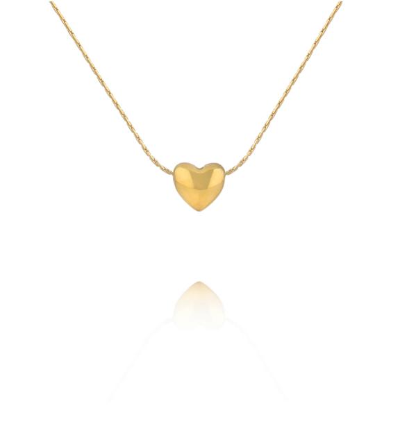 Naszyjnik z subtelnym sercem w kolorze złota NSY0935