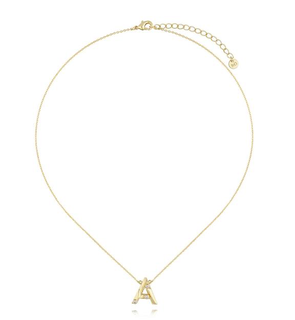 Naszyjnik z literką A złoty NLU0024