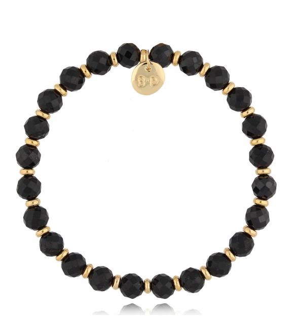 Bransoletka czarna z turmalinami Nadim BTW1725