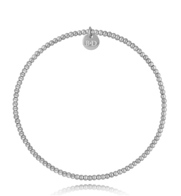 Bransoletka klasyczna z kulkami srebrna Tierra BSC1316