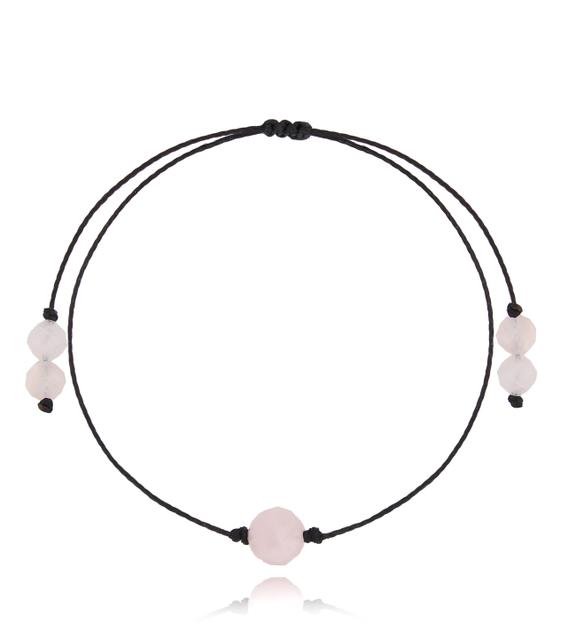 Bransoletka z kwarcem różowym Birthstones BGL0725