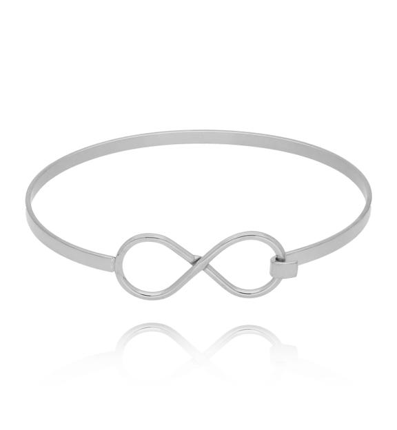 Bransoletka srebrna z nieskończonością Steel Infinity BSA0446