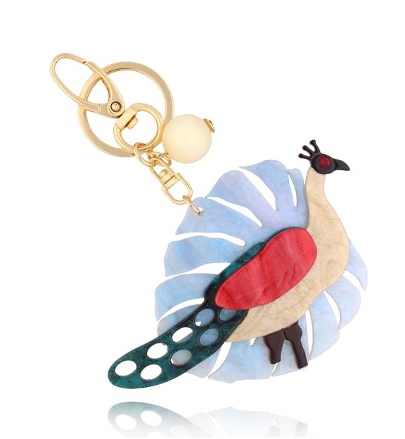 Brelok z pawiem Colorful Peacock BREZA0097