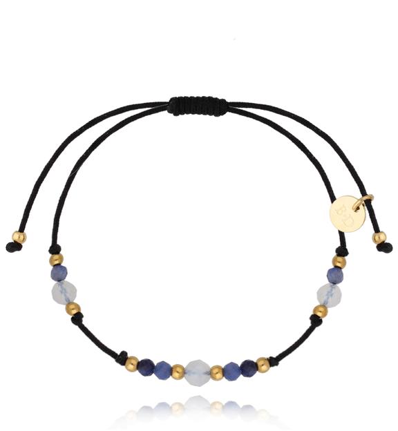 Bransoletka z niebieskimi agatami Universe Stones BSC1354