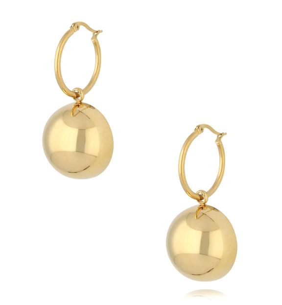 Kolczyki kulki duże z kółeczkiem złote KSA2310