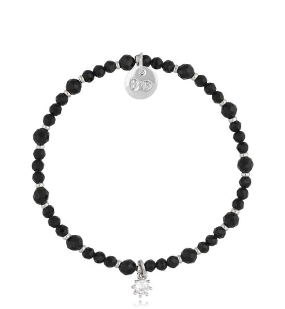 Bransoletka z czarnymi turmalinami Bosna BTW2195