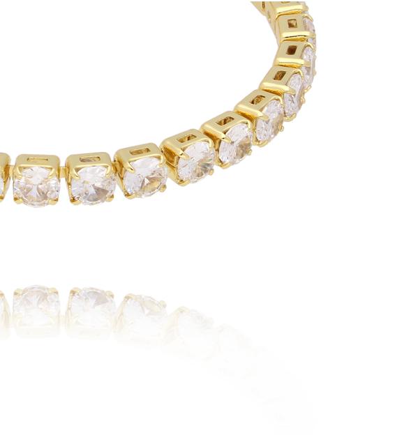 Bransoletka tenisowa z subtelnymi kryształami BSS0284