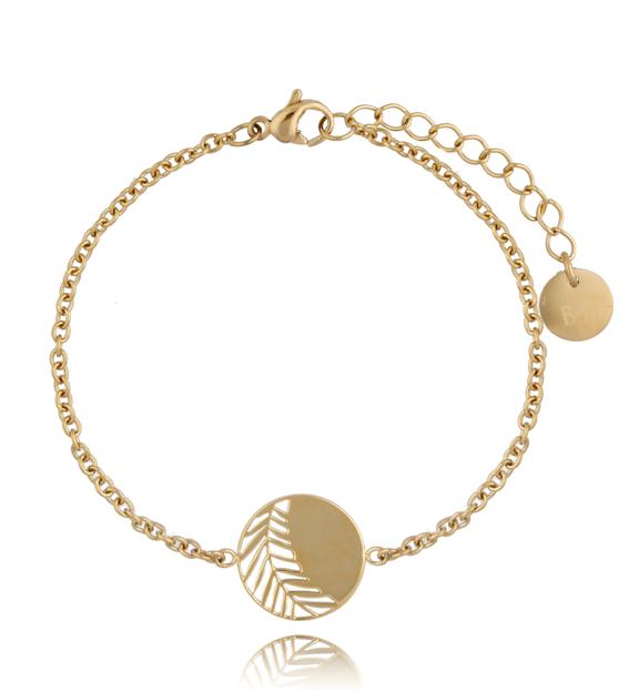 Bransoletka Gold Elegant Leaf BSA0165