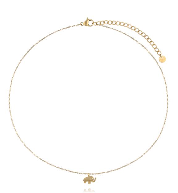 Naszyjnik ze słonikiem złoty NSY0780