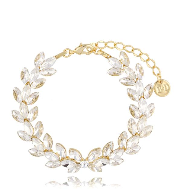 Bransoletka z transparentnymi kryształkami Stunning  BSS0051