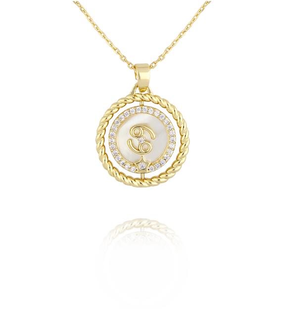 Naszyjnik znak zodiaku Rak NLU0035