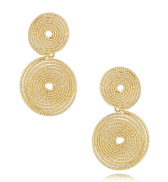 Kolczyki złote koła Let Me Shine KRG0886