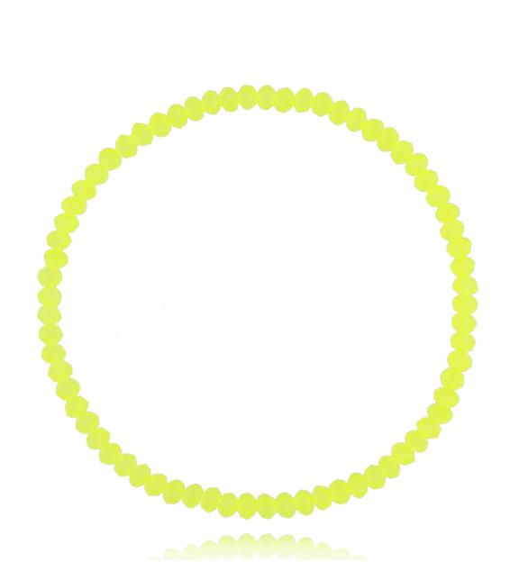 Bransoletka z zielonymi neonowymi kryształkami Luminous Crystal 3 mm BCY0259