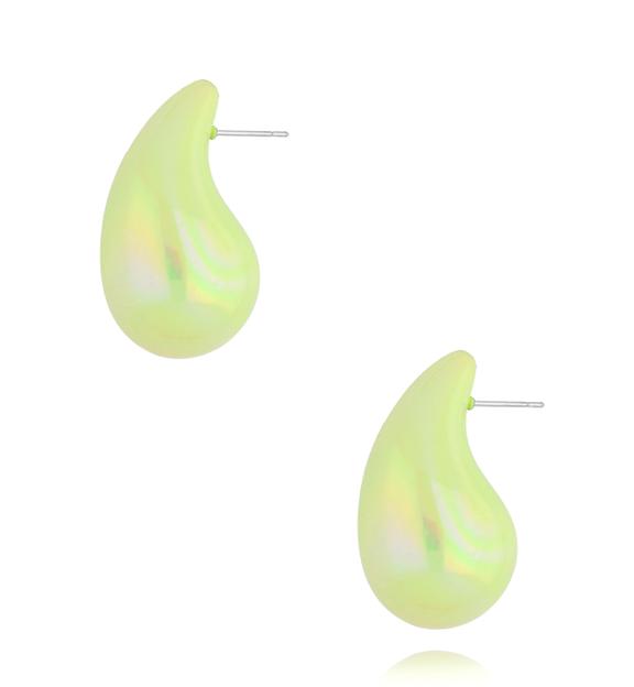 Kolczyki krople zielone KFF0365