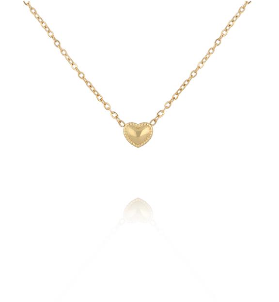 Naszyjnik z drobnym sercem złoty NSY0760