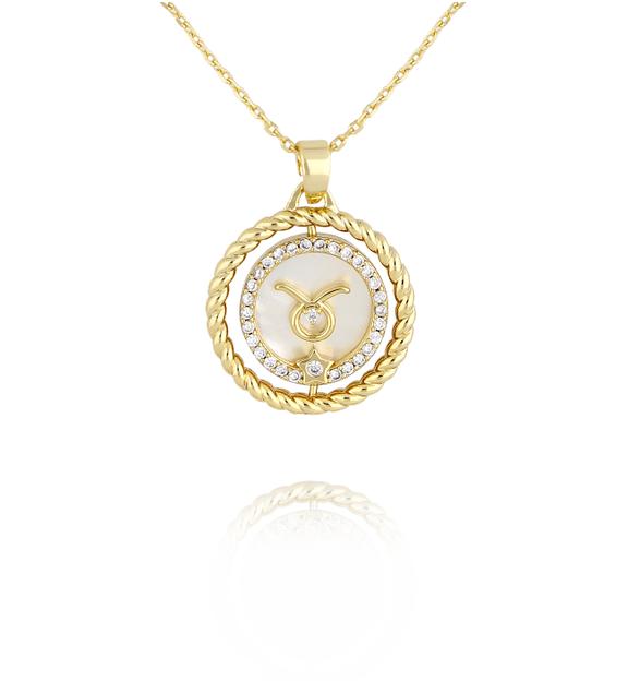 Naszyjnik znak zodiaku Byk NLU0033