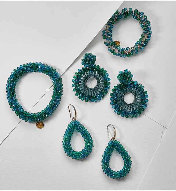 Gumka do włosów z kryształkami morska Luminous GWE0021