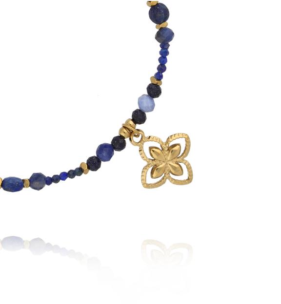 Bransoletka z lapisu lazuli, sodalitu i blue sand BTW3503