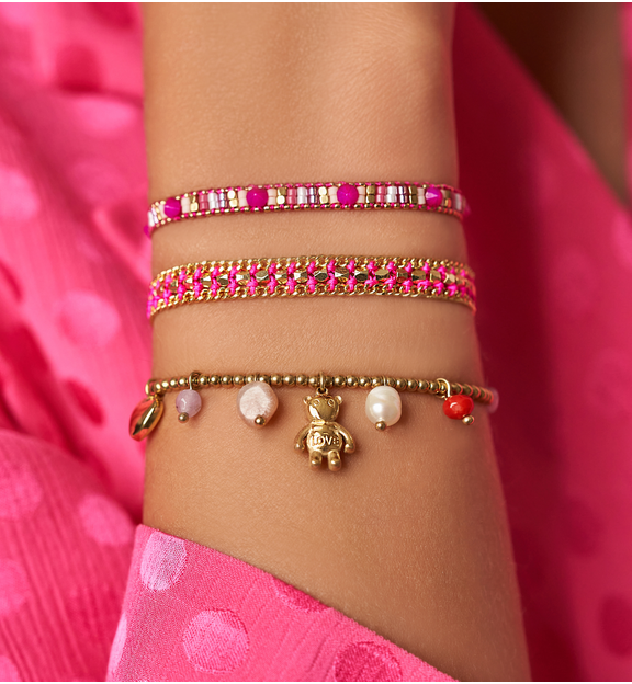 Bransoletka złota z misiem Funny Bear BSC1957