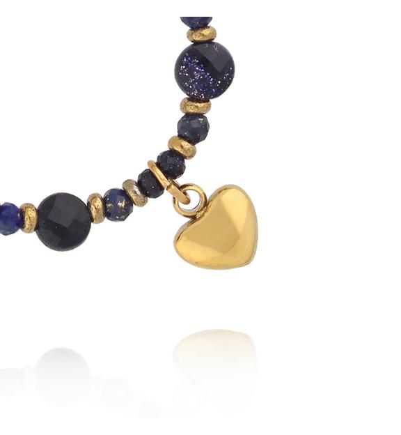 Pierścionek elastyczny z lapisami  PTW0653