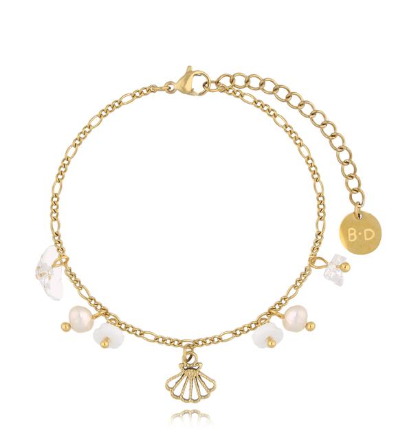 Bransoletka złota z perełkami Côte des perles BSY0022