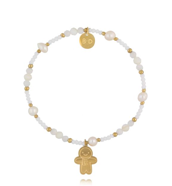 Bransoletka biała z ciasteczkiem All I Want BTW2443