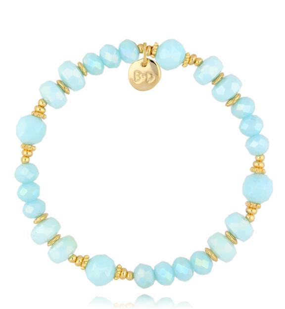 Bransoletka z błękitnymi kryształkami Clear Sky BCY0017