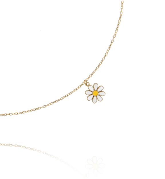 Naszyjnik z zawieszką stokrotki NSY0809