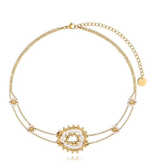 Choker perłowy Beades NBI0024