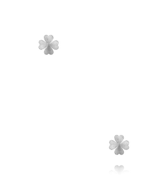 Kolczyki srebrne koniczynki KEA0052