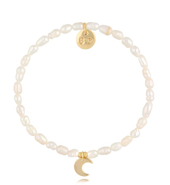 Bransoletka z perłami i księżycem Starlit Pearl Radiance BPE0104
