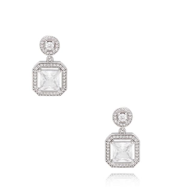 Kolczyki srebrne z kryształami Stabilitas KSS1575