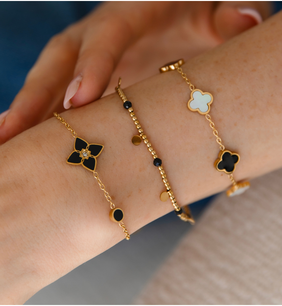 Bransoletka z koniczynkami Heureux BSA0730