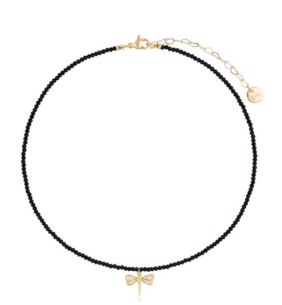 Naszyjnik z turmalinami i ważką Career NTW0942