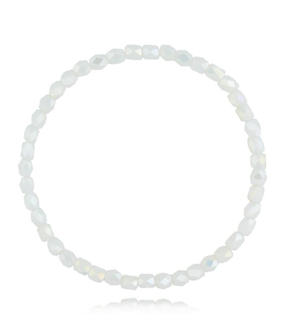 Bransoletka z kryształkami mleczna Natalie BCY0196