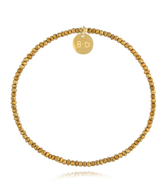 Bransoletka ze złotymi hematytami BTW2685