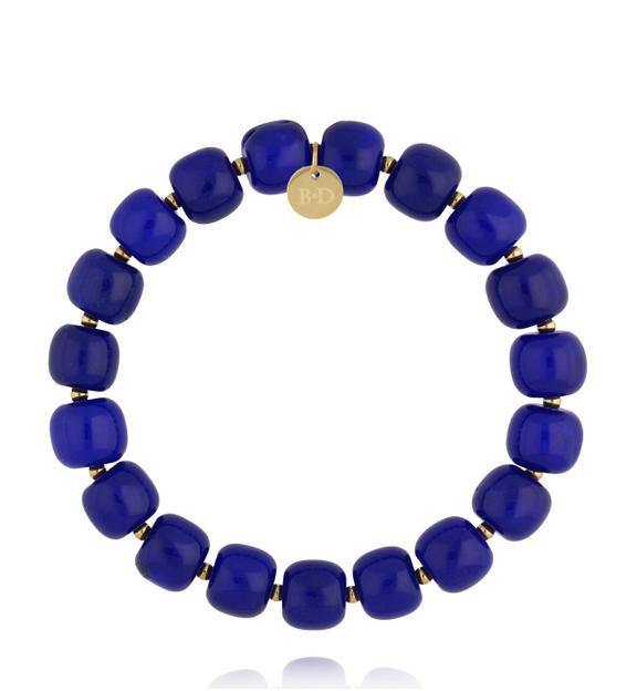 Bransoletka z kobaltowymi jadeitami BPA0668