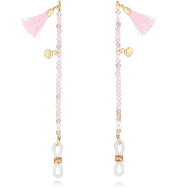 Łańcuszek do okularów różowy Pink Flamingo NPA1198